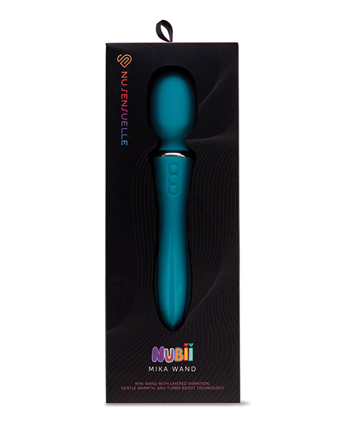 Nu Sensuelle Mika Heating Nubii Mini Wand - Blue Product Image.