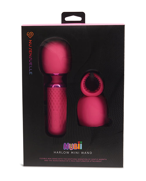 Mini varita Nu Sensuelle Harlow con accesorio masturbador Product Image.