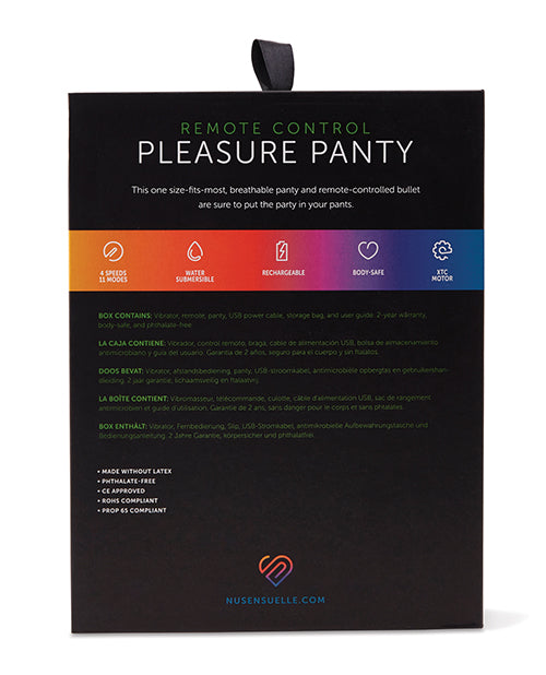 Sensualis 15-Function Pleasure Panty Bullet with Remote Control Product Image.