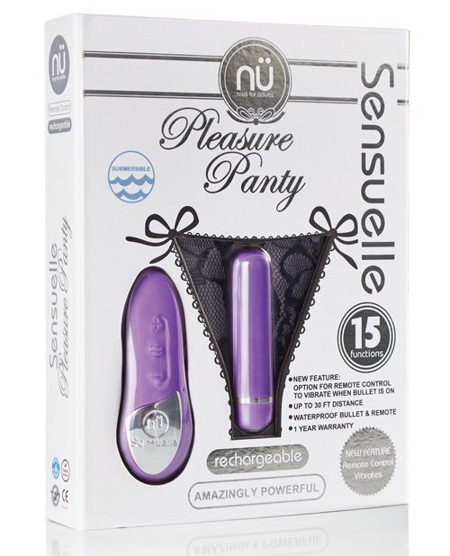 Sensualis 15-Function Pleasure Panty Bullet with Remote Control Product Image.