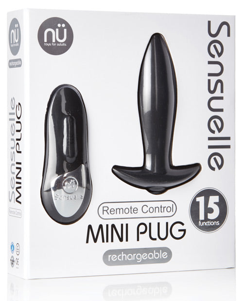 NU Sensuelle Whisper-Quiet Remote Control Rechargeable Mini Plug Product Image.