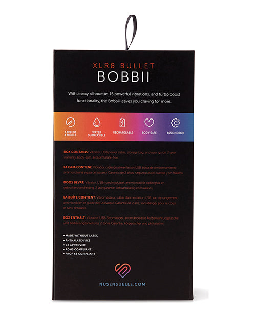 Sensuelle Bobbii XLR8 Turbo Boost Vibrador Morado Product Image.