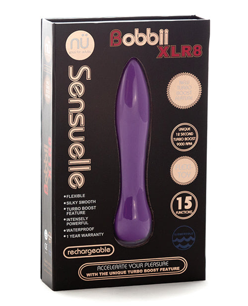 Sensuelle Bobbii XLR8 Turbo Boost Purple Vibrator Product Image.