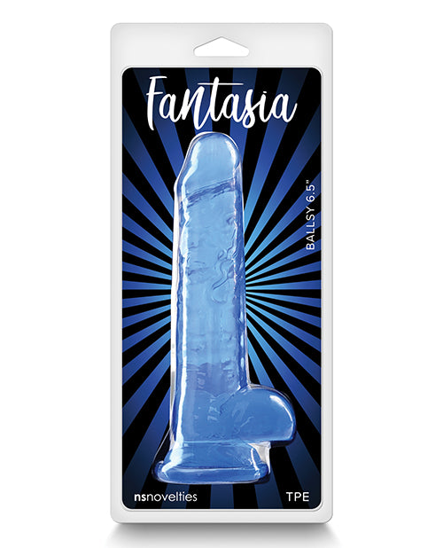 Fantasia Ballsy 6.5" Realistic Clear Dildo Product Image.
