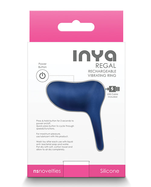 Inya Regal Vibrating Ring: Simultaneous Stimulation & Rechargeable Pleasure Product Image.