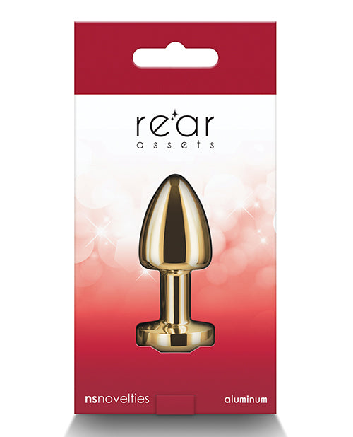 Rear Assets Gold Petite Anal Toy in Red - Embrace Pleasure with Elegance Product Image.