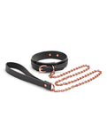 NS Novelties Black Bondage Couture Collar & Leash Set