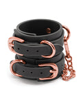 NS Novelties Black Bondage Couture Wrist Cuffs: A Touch of Luxurious Seduction