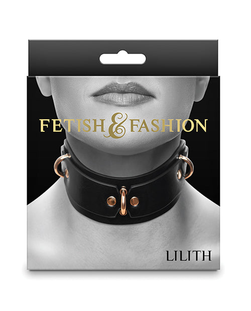 Fetish & Fashion Lilith Collar - Black Product Image.