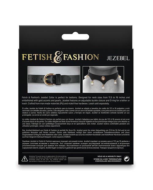 Fetish &amp; Fashion Collar Jezabel - Negro Product Image.