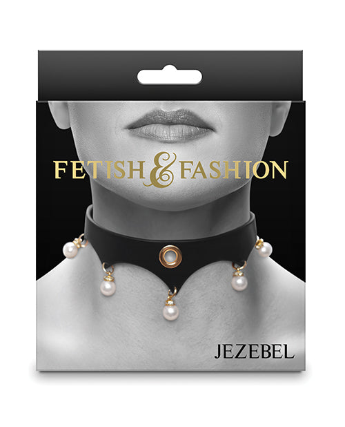 Fetish & Fashion Jezebel Collar - Black Product Image.