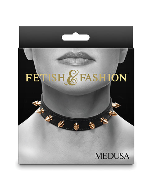 Fetish &amp; Fashion Collar Medusa - Negro Product Image.