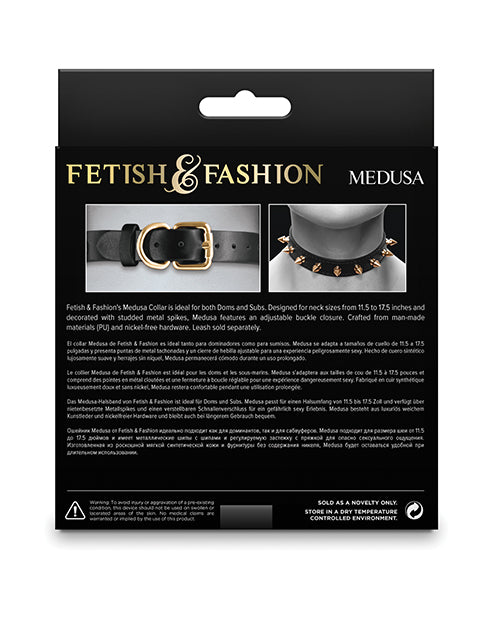 Fetish &amp; Fashion Collar Medusa - Negro Product Image.