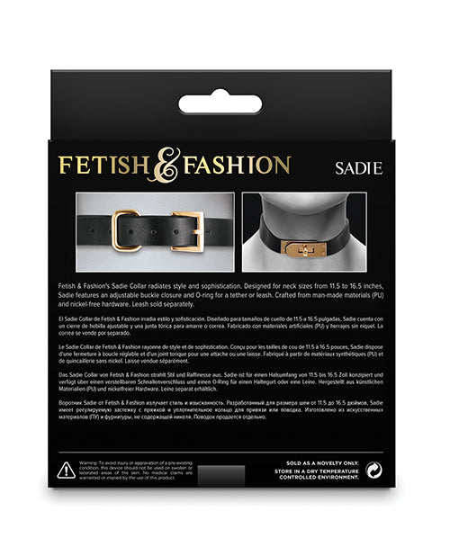 Fetish & Fashion Sadie Collar - Black Product Image.