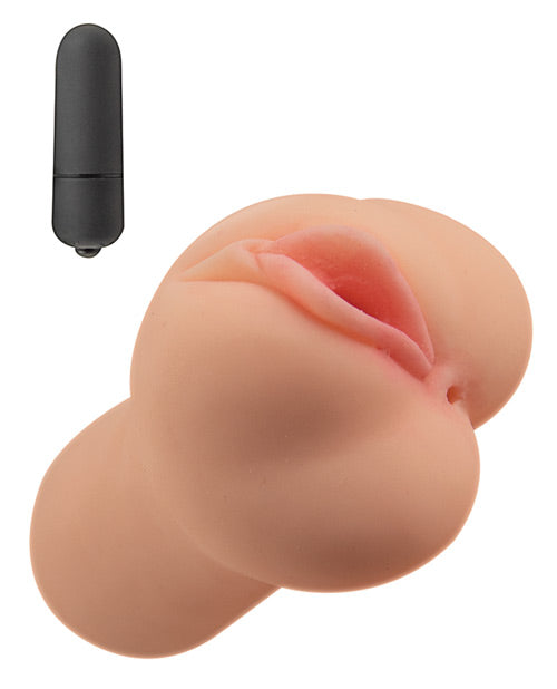 Masturbador vibratorio de coño y culo Always Horny: máxima experiencia de placer Product Image.