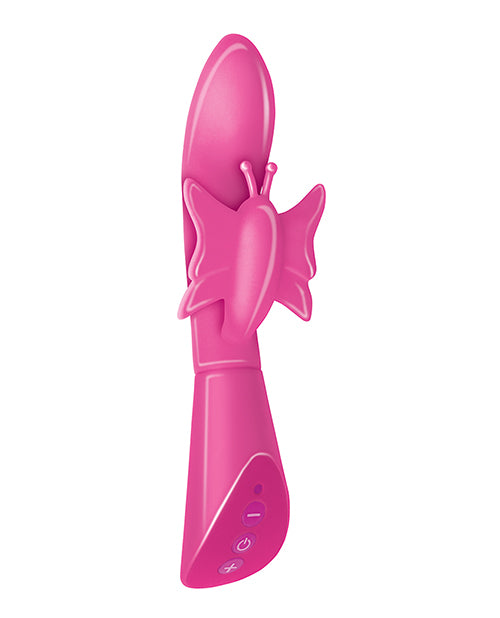 Touch Butterfly Pink 10-Function Rechargeable Vibrator Product Image.