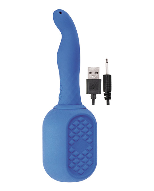 Disfrute del lujo: Ducha anal con vibración Comfort - Azul de Nasstoys Product Image.