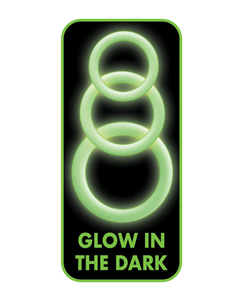Enhancer Silicone Cockrings - Glow In The Dark Product Image.