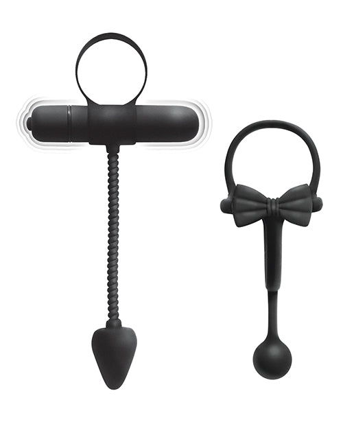 Luxe Vibro-Ring Duo：Enhancer Cockring 2 件裝 Product Image.