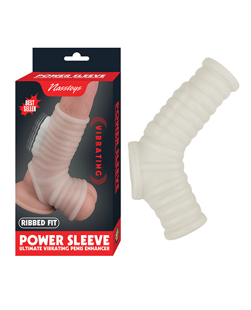 Manga vibratoria acanalada Power - Eleva tu intimidad Product Image.