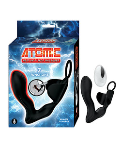 Atomic Heat-up P-Spot Massager in Sleek Black: Ignite Your Passion