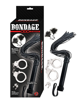 Bondage by Nasstoys Whip & Cuff Set - Featured Product Image