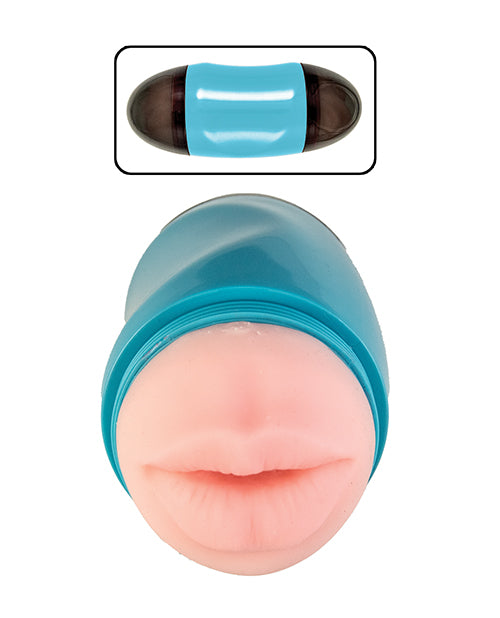 Delite 兩種方式嘴巴和屁股自慰器 - 白色 Product Image.