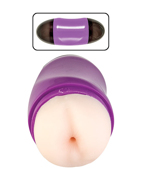 Delite Two Ways Masturbador de vagina y culo - Blanco Product Image.