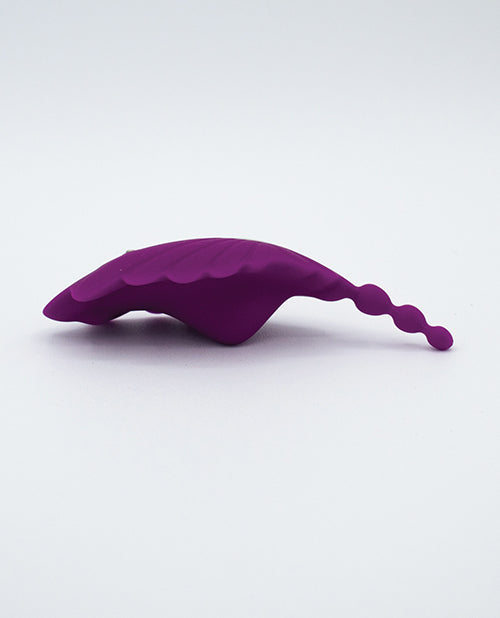 Natalie's Toy Box Shell Yeah! Remote Controlled Wearable Egg Vibrator - Purple Product Image.