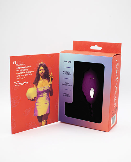 La caja de juguetes de Natalie ¡Sí! Vibrador de huevo portátil con control remoto - Púrpura Product Image.
