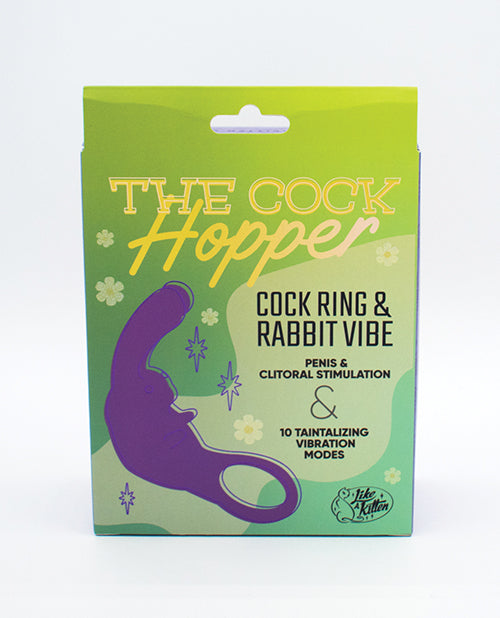 Natalie's Toy Box The Cock Hopper 陰莖環和子彈振動器 - 紫色 Product Image.