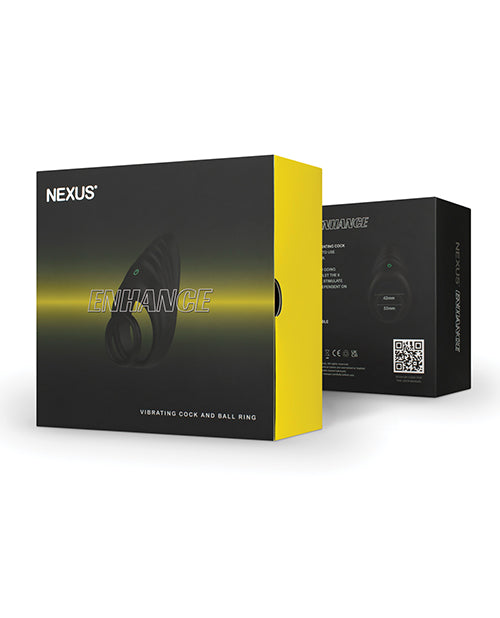 Nexus Enhance 黑色旋塞和球環：可客製化的樂趣、舒適和安全、充電且防水 Product Image.
