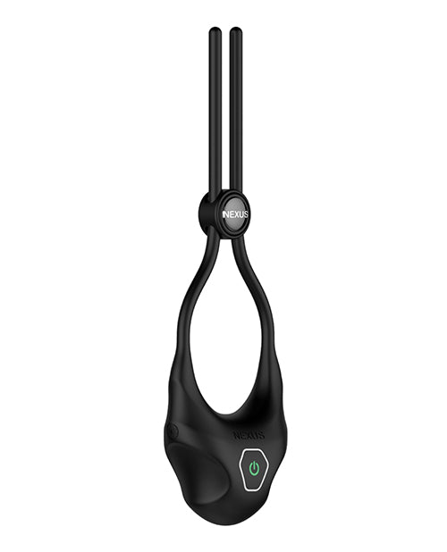 Nexus Forge 可調式震動旋塞環 - 黑色 - 可自訂的樂趣 Product Image.