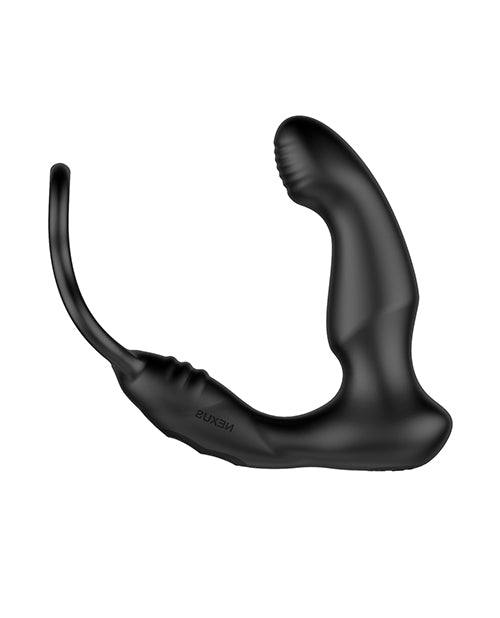 Nexus Simul8 Wave Dual Cock Ring Prostate Massage - Black Product Image.