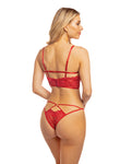 Cherry Strappy Lace Unlined Underwire Bra & Panty Set – Ignite Your Passion