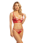 Cherry Strappy Lace Unlined Underwire Bra & Panty Set – Ignite Your Passion