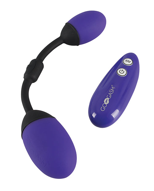 Bolas vibratorias moradas GoGasm: herramienta definitiva para el placer y el entrenamiento Product Image.