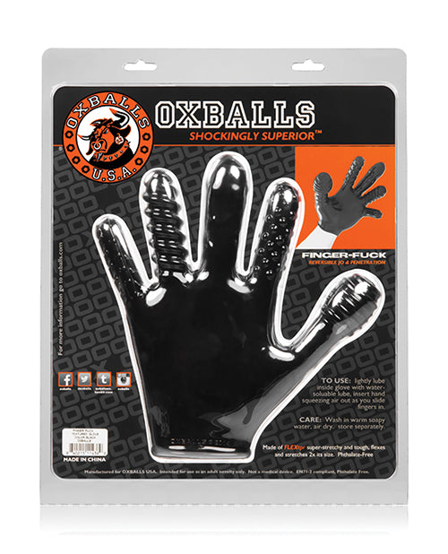 Guante para follar con los dedos Oxballs: una obra maestra de estimulación sensorial Product Image.