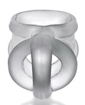 Oxballs Ballsling Ball Split Sling - Clear Ice: máximo placer y comodidad