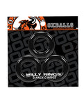 Paquete de 3 anillos Oxballs Willy: potenciadores del placer versátiles