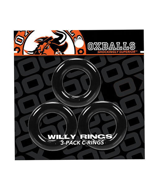 Paquete de 3 anillos Oxballs Willy: potenciadores del placer versátiles Product Image.