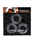 Paquete de 3 anillos Willy de Oxballs: anillos para el pene duraderos y versátiles