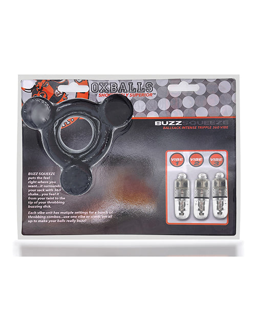 Oxballs Buzz Squeeze Ballstretcher with Vibration: A Journey of Sensation Product Image.