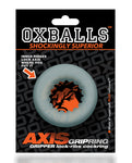 Oxballs Axis Rib Griphold Cockring - Black Ice