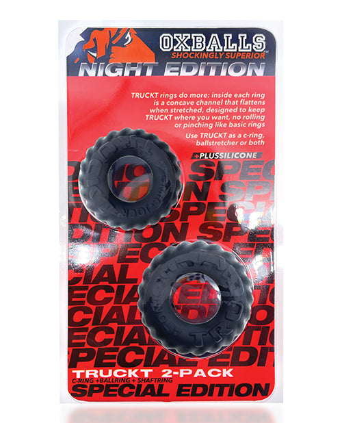 OXBALLS TruckT Cock &amp; Ball Ring Edición especial - Paquete nocturno (2 tamaños) Product Image.