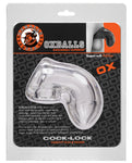 Jaula para pene Oxballs Clear Comfort: TPR suave, fácil drenaje, segura para lubricar