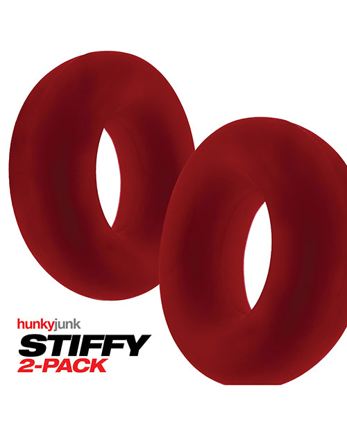 Paquete de 2 anillos para el pene Hunky Junk Stiffy: eleva tu pasión Product Image.