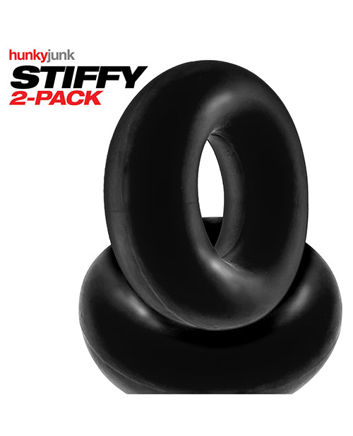 Paquete de 2 anillos para el pene Hunky Junk Stiffy: eleva tu pasión Product Image.