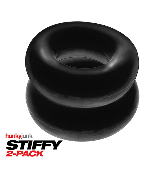 Paquete de 2 anillos para el pene Hunky Junk Stiffy: eleva tu pasión Product Image.