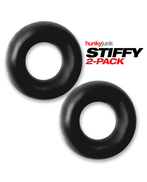 Paquete de 2 anillos para el pene Hunky Junk Stiffy: eleva tu pasión Product Image.